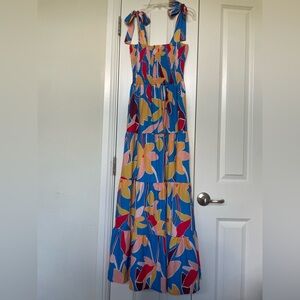 Amazon: Colorful Blue Floral Maxi Dress